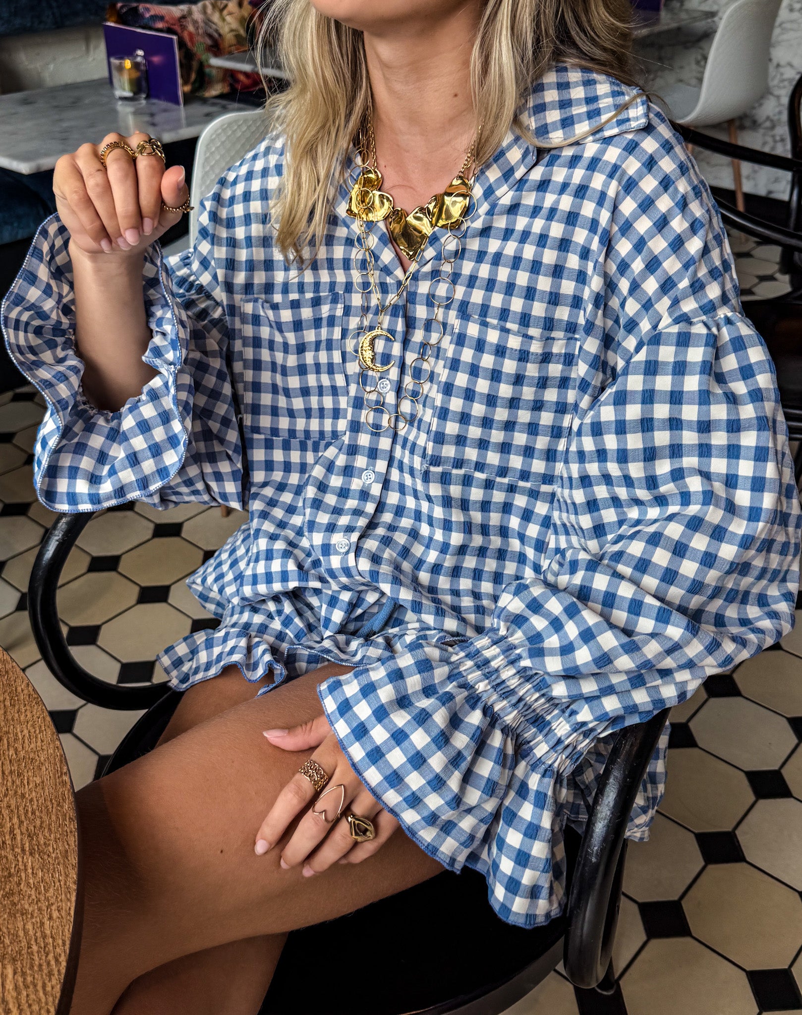Taylor Blouse Skye Blue
