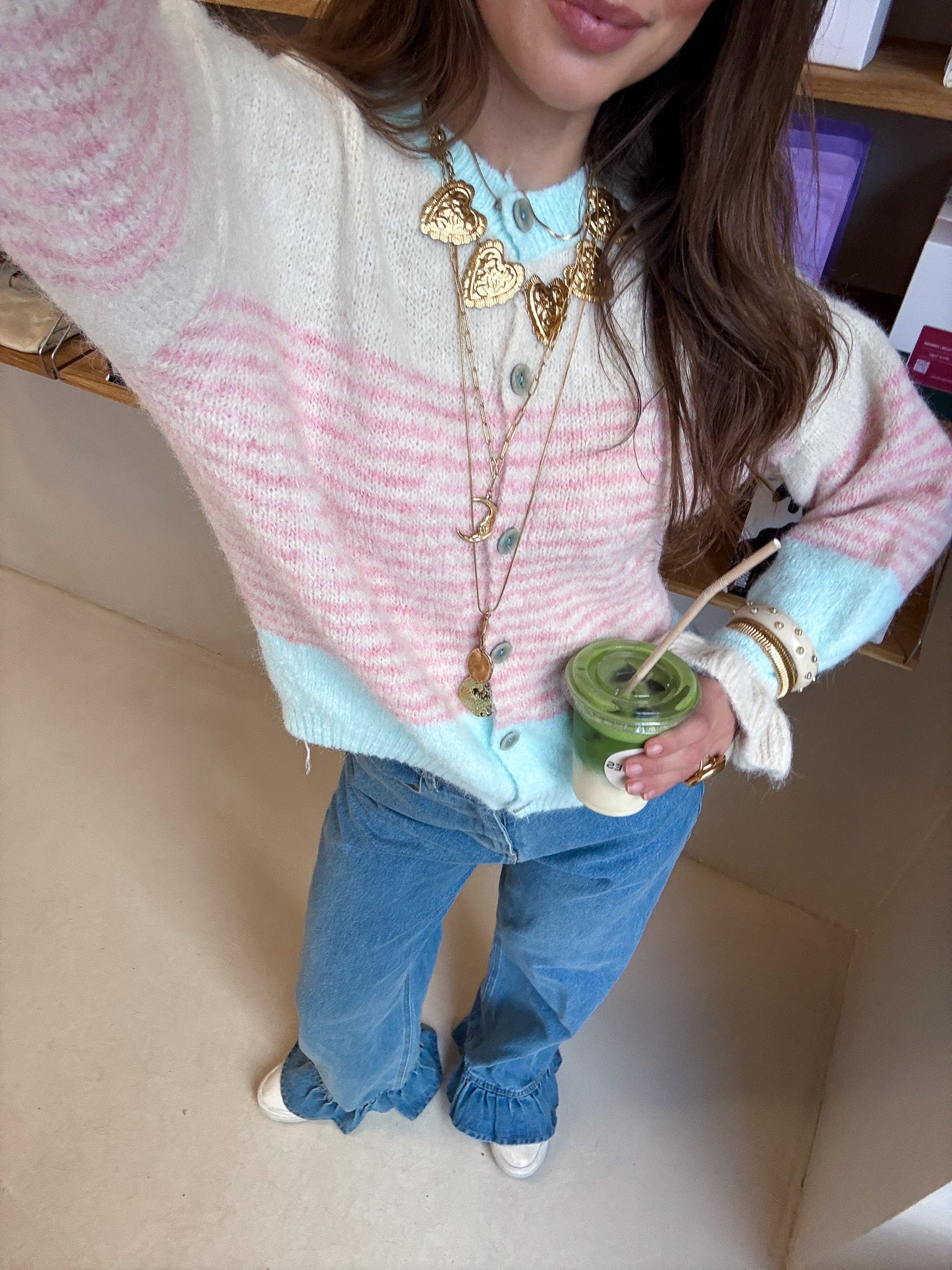 Together Again Vest Aqua