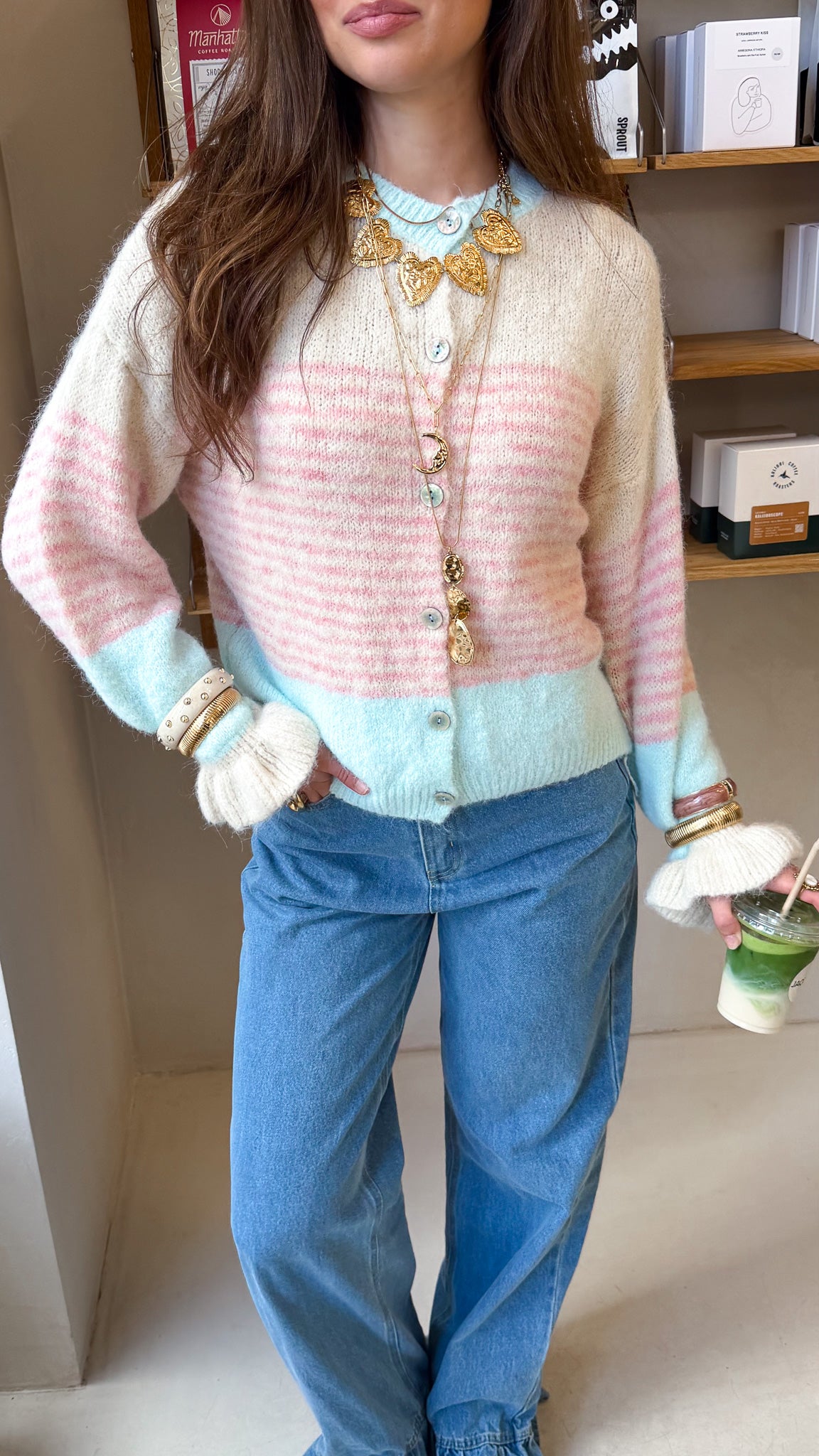 Together Again Vest Aqua