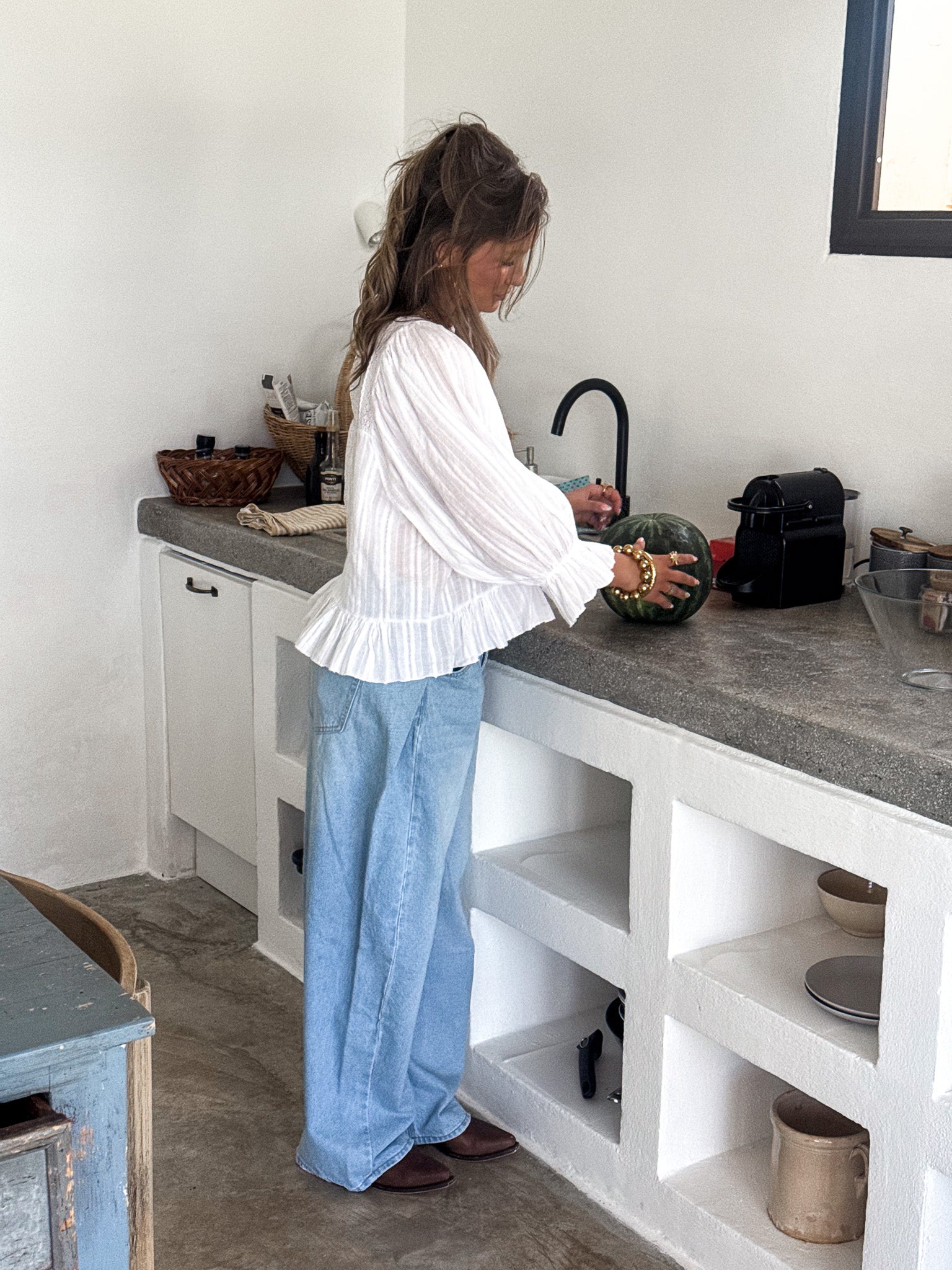 Toulouse Blouse Wit