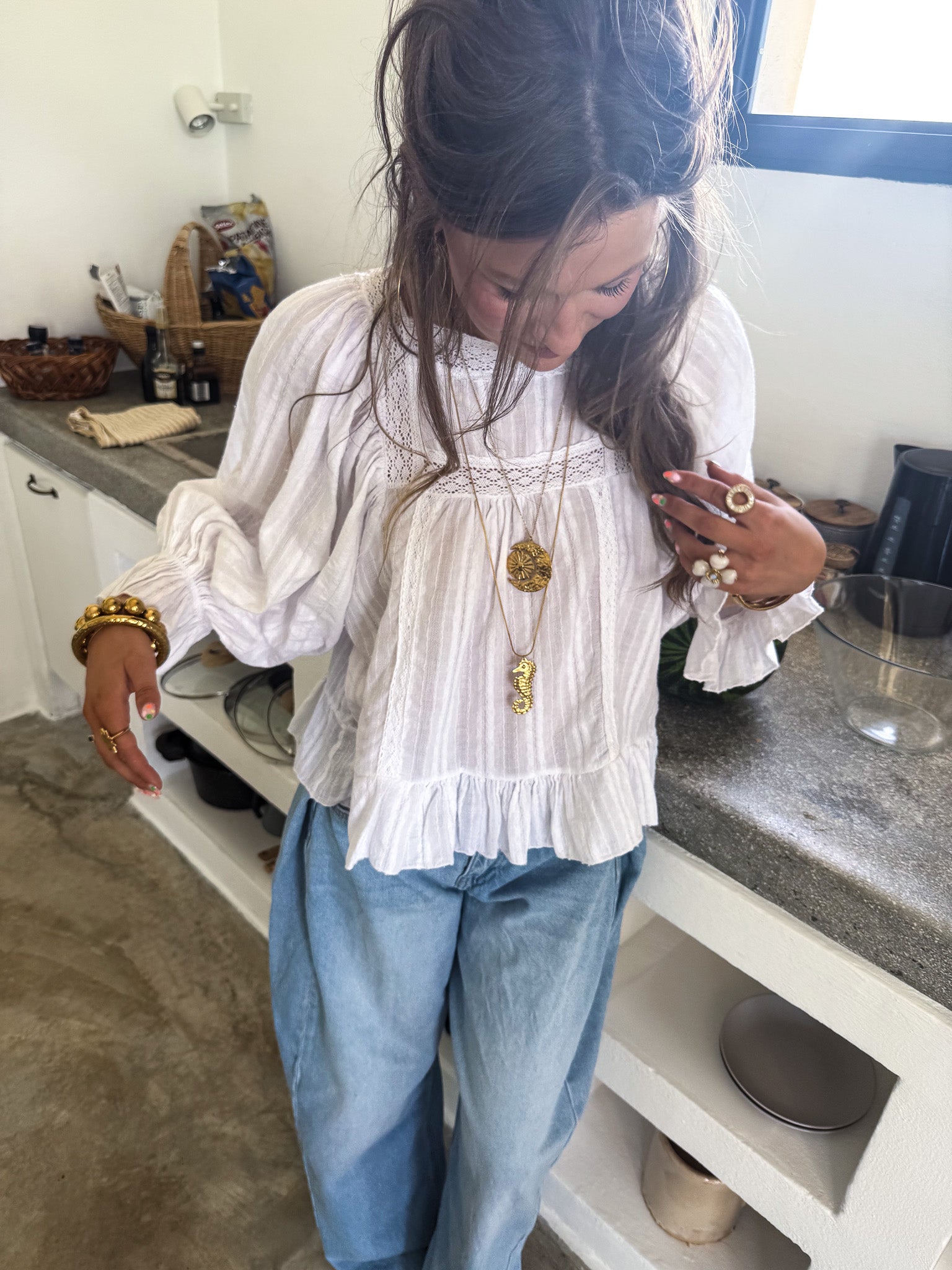 Toulouse Blouse Wit