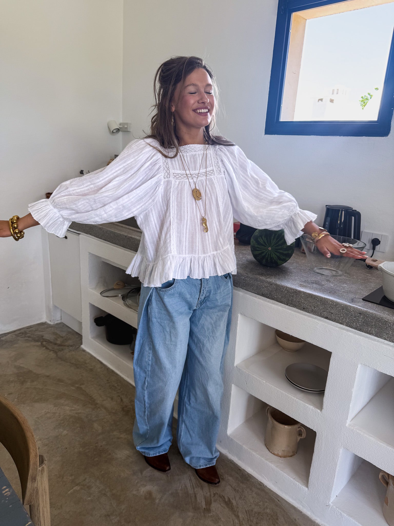 Toulouse Blouse Wit
