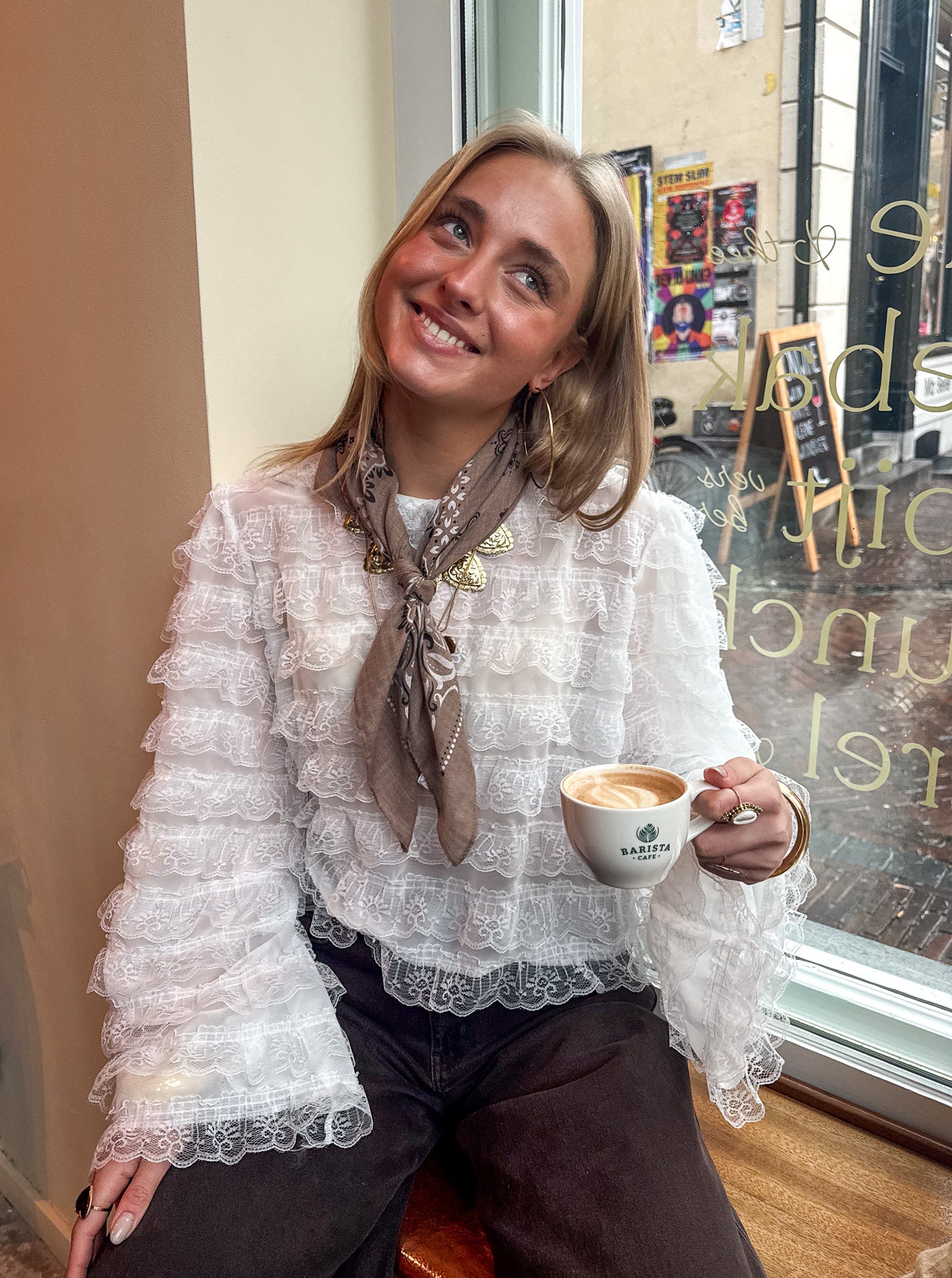 Triangle Sjaal Bandana Bruin