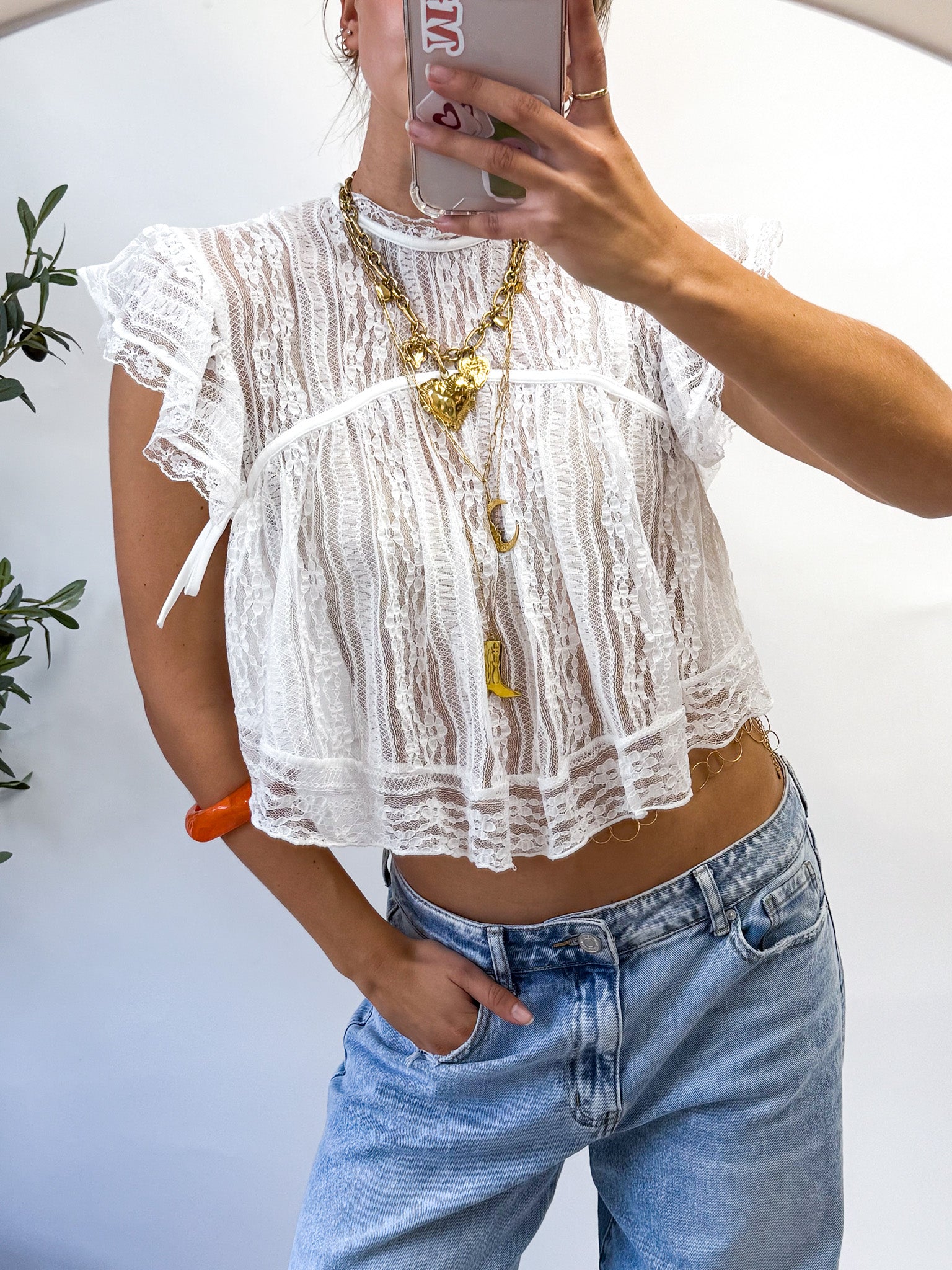 Valentina Top White