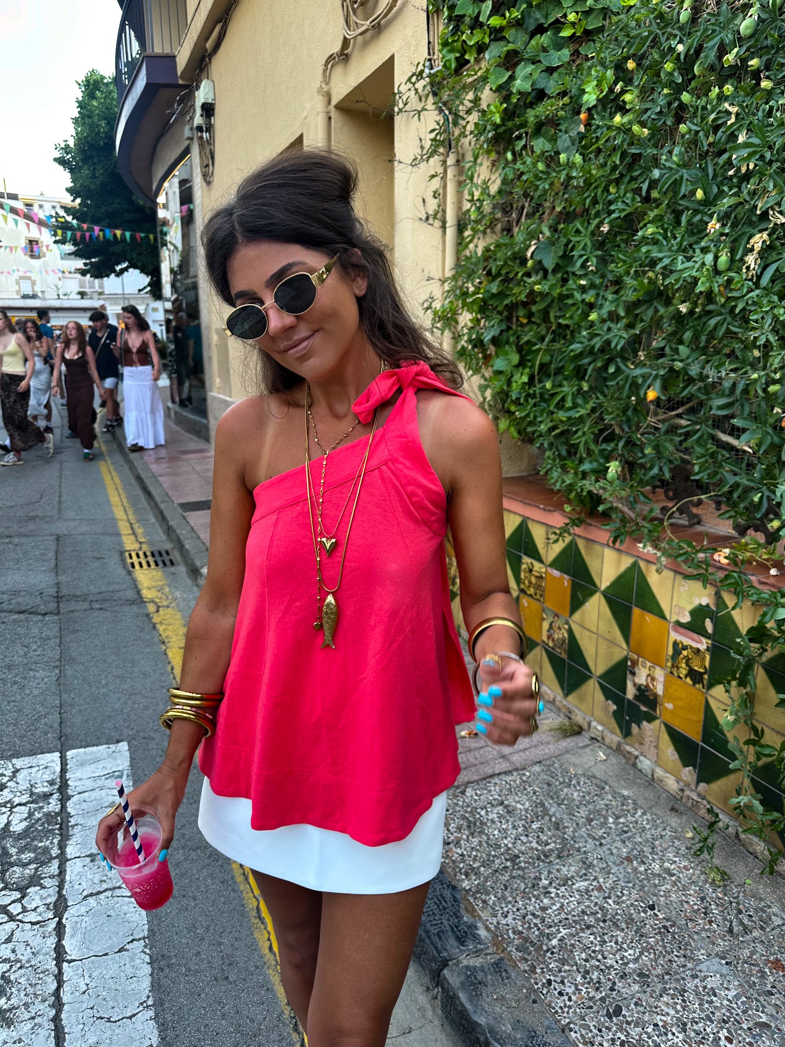 Venice Halter Top Coral