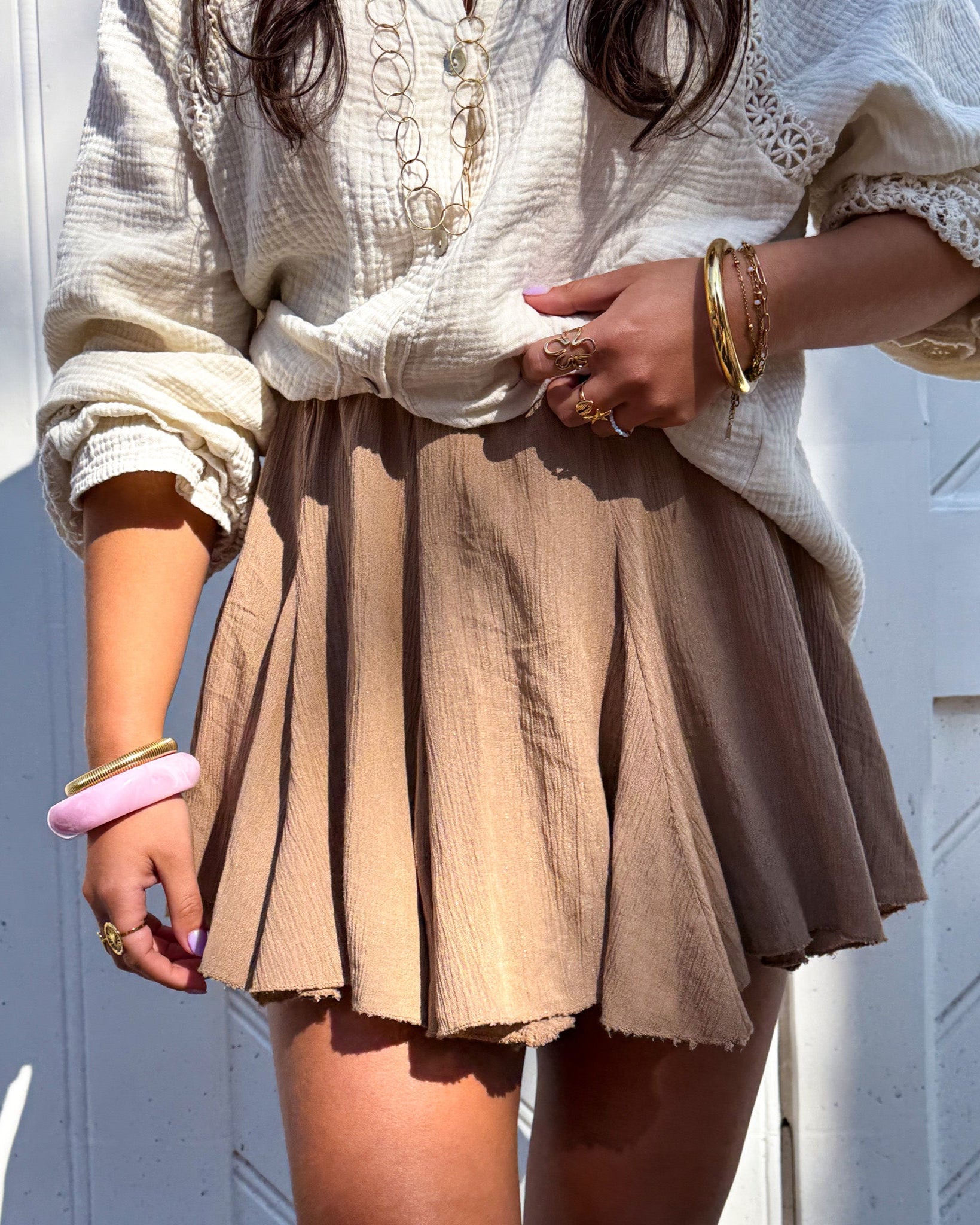 Vesper Skort Camel