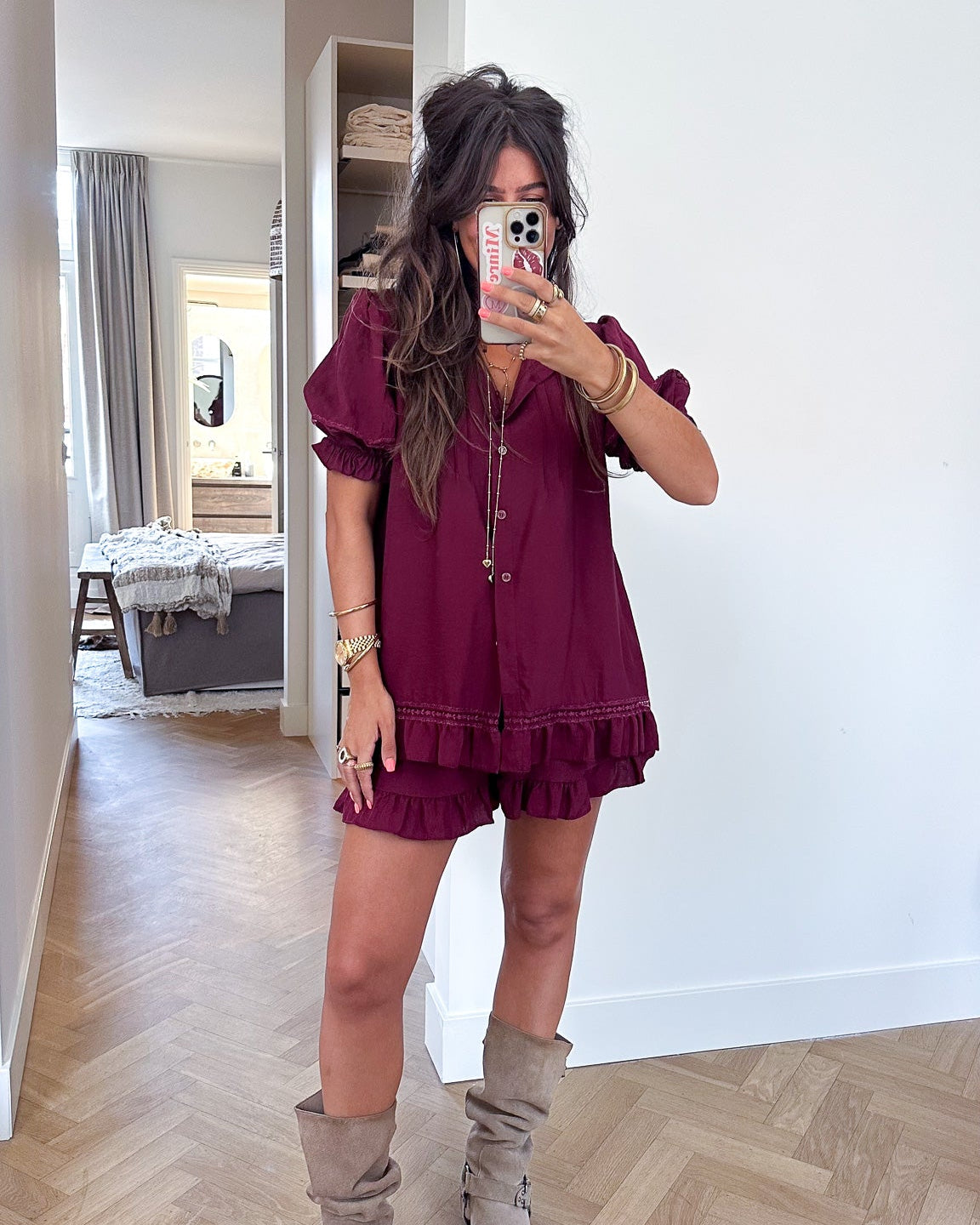 Volante Set Bordeaux