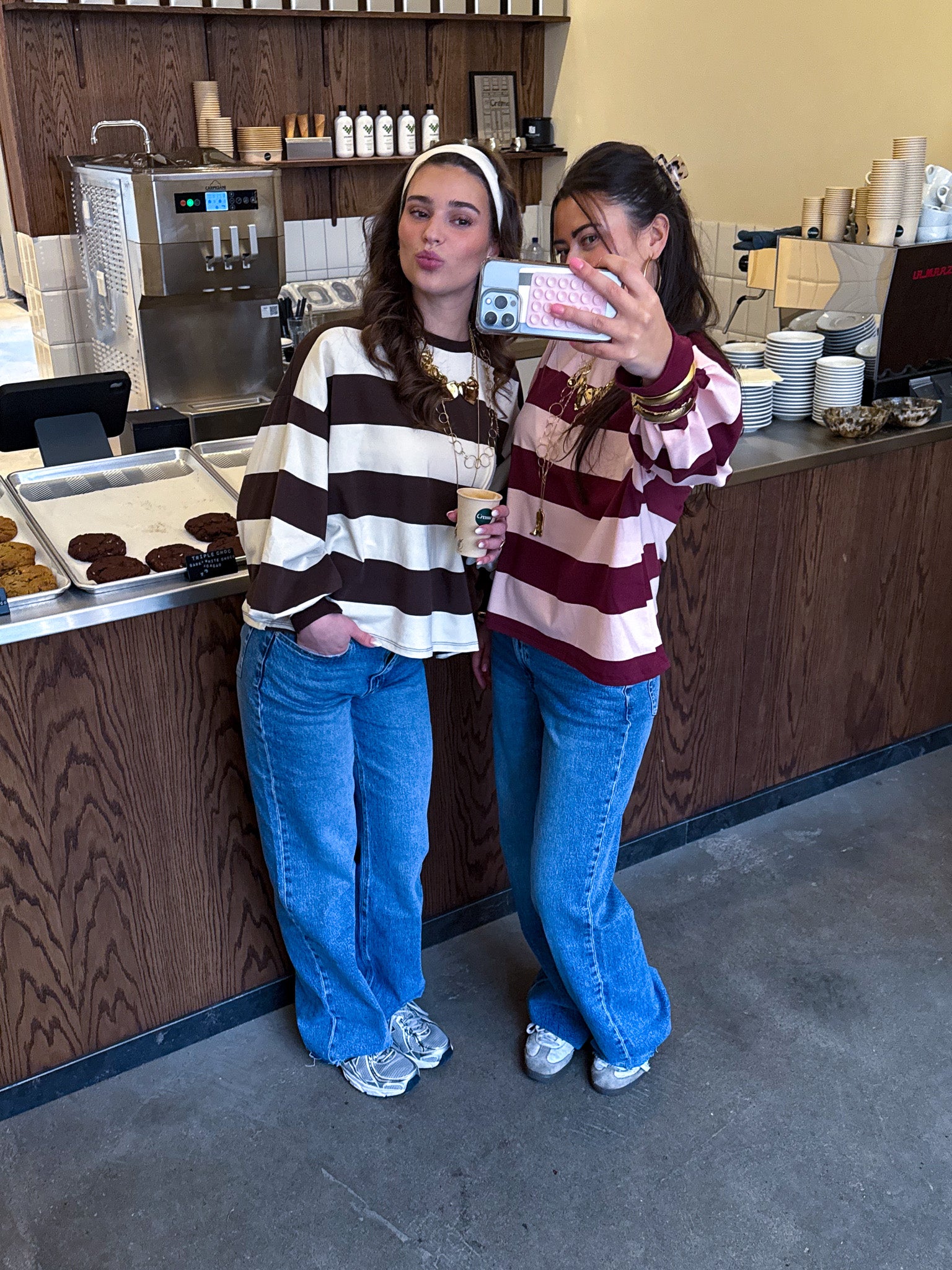 Weekend Lines Sweater Brown