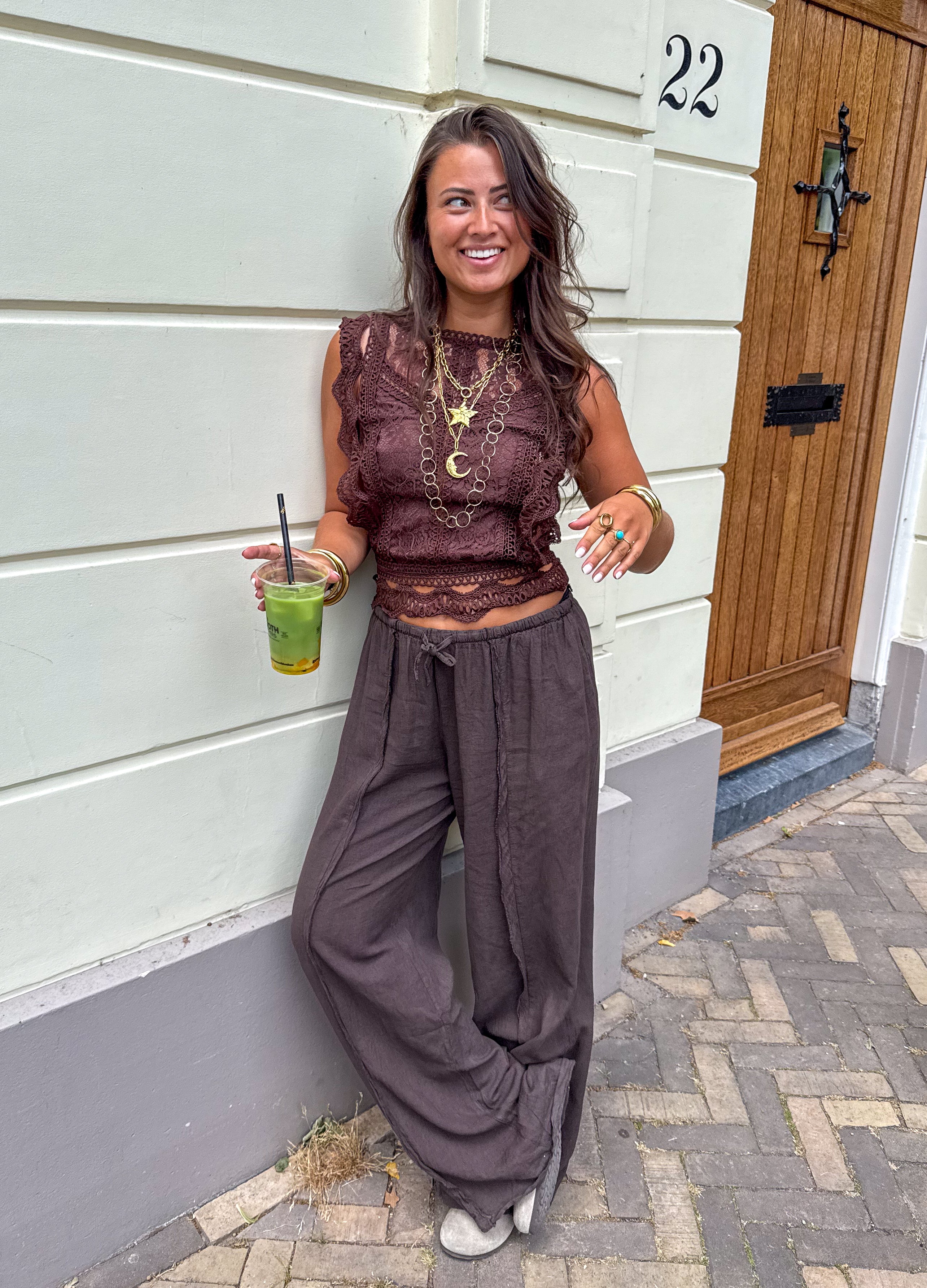 Whisper Top Brown