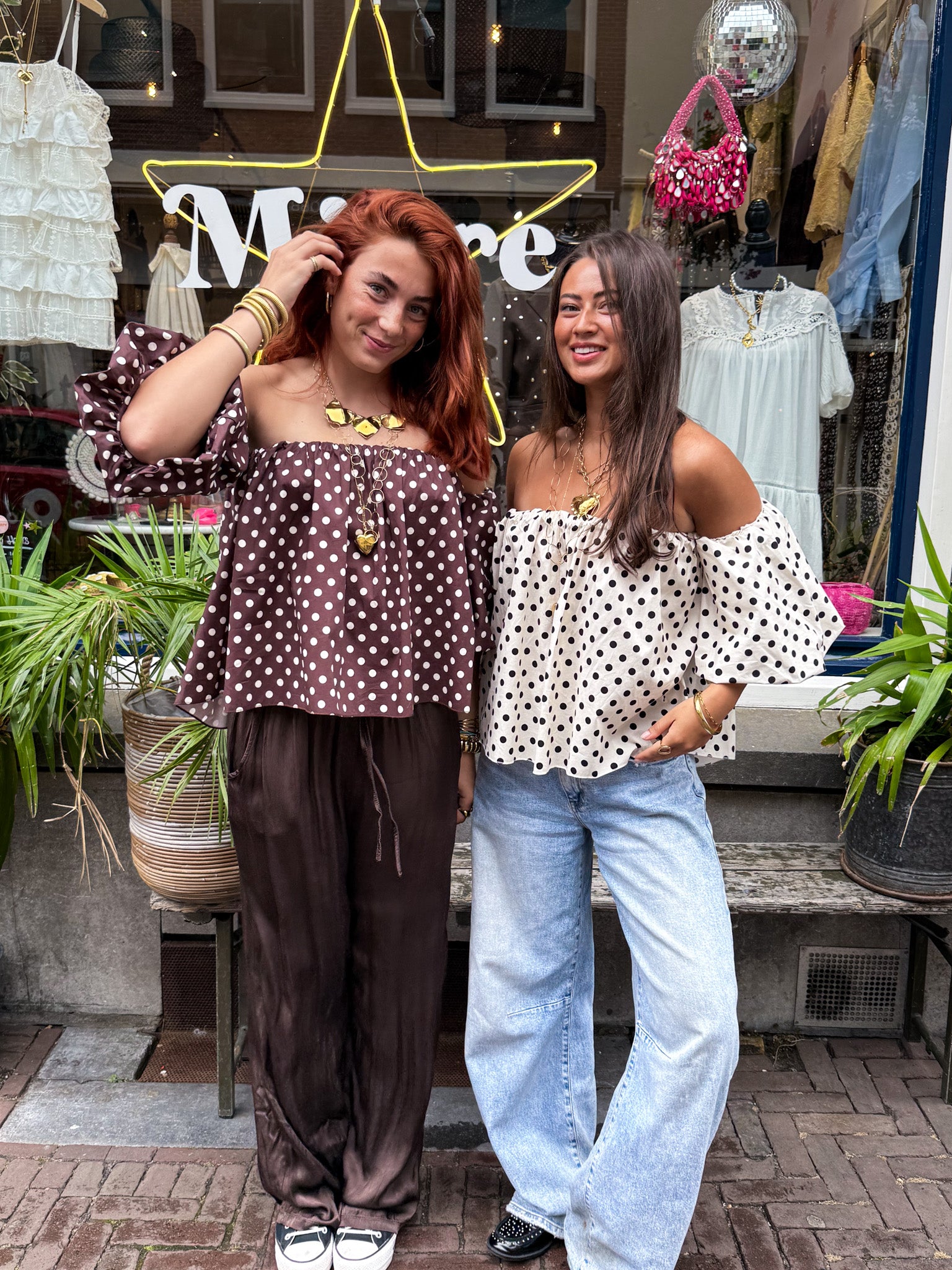 Winnie Dots Top White